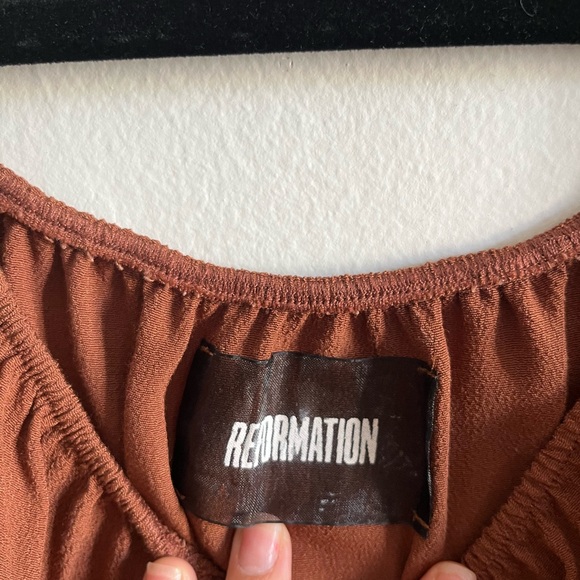 🤎Reformation Two Piece Skirt Set in Brown🤎 - Picture 3 of 5